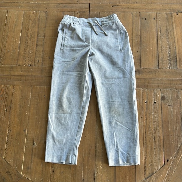 Zara gray flat front pull on pants - Picture 1 of 8